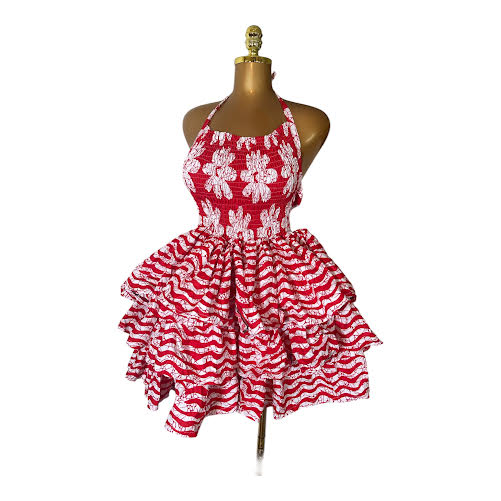KIKI HALTER 3 STEP MINI DRESS