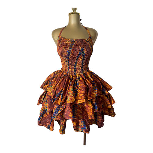 KIKI HALTER 3 STEP MINI DRESS