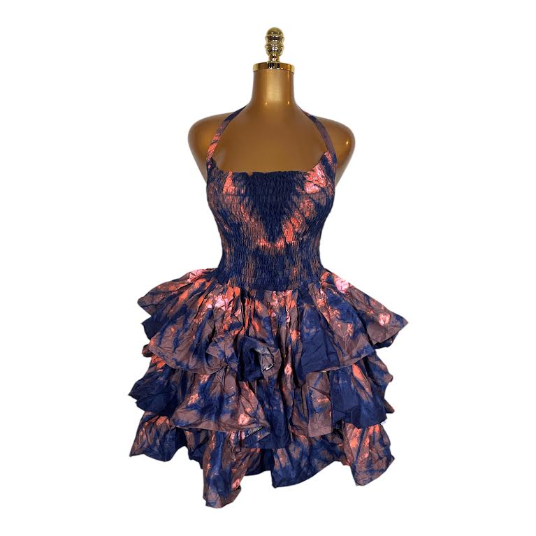KIKI HALTER 3 STEP MINI DRESS