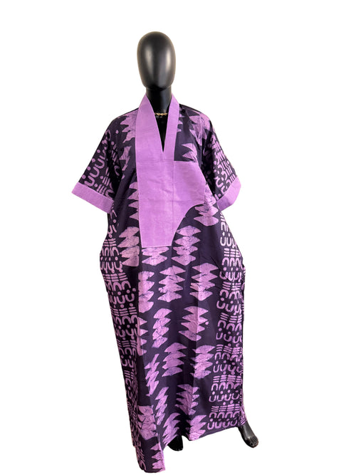 KADÉ MAXI ADIRE + ASO ÒKÈ DRESS