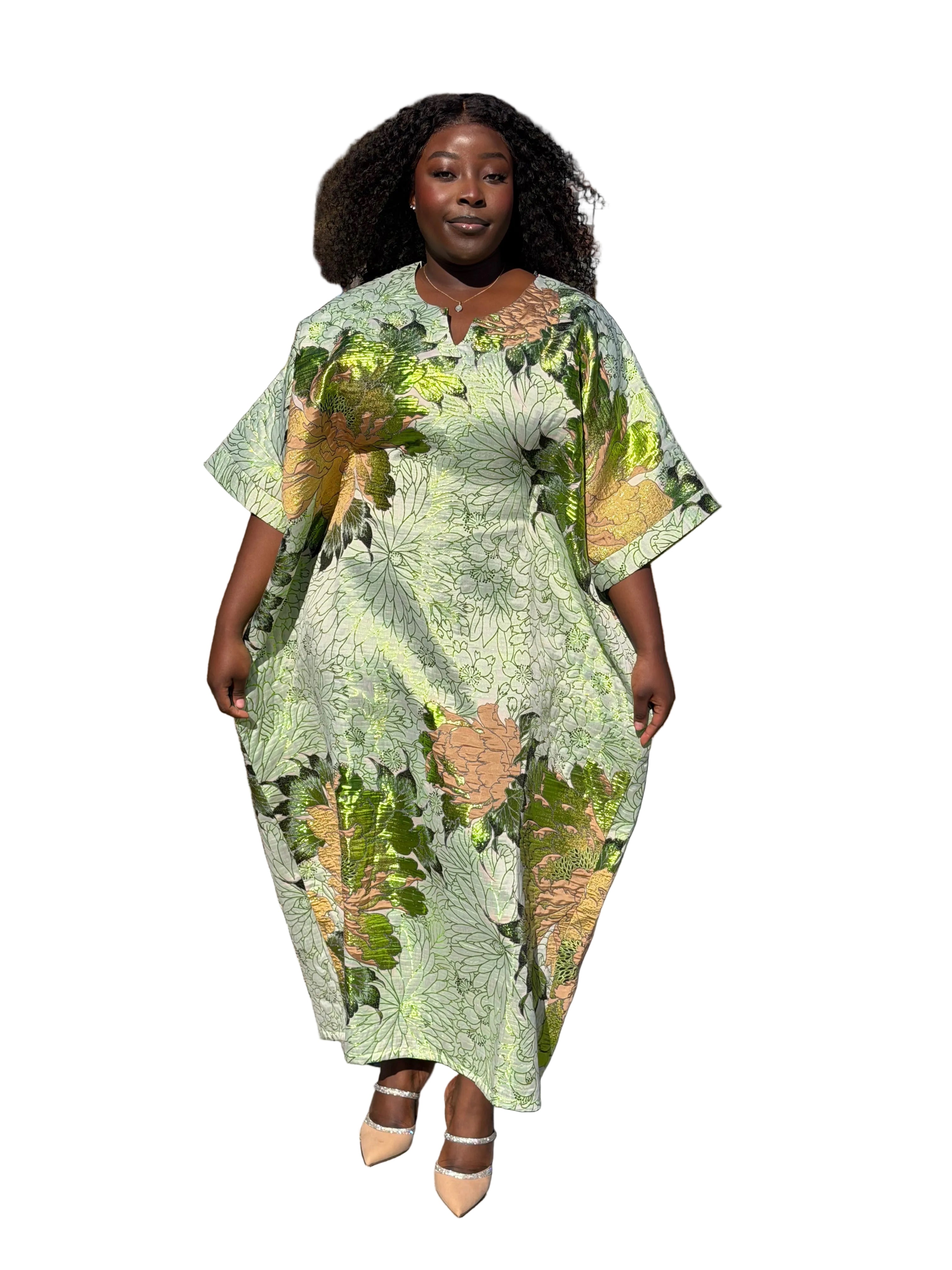 ASPEN MIDI BROCADE DRESS