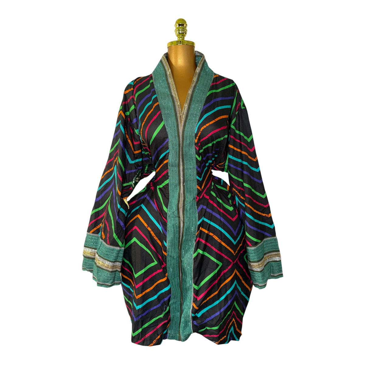 ASEZA ANKARA + ASO OKE BELTED DRESS