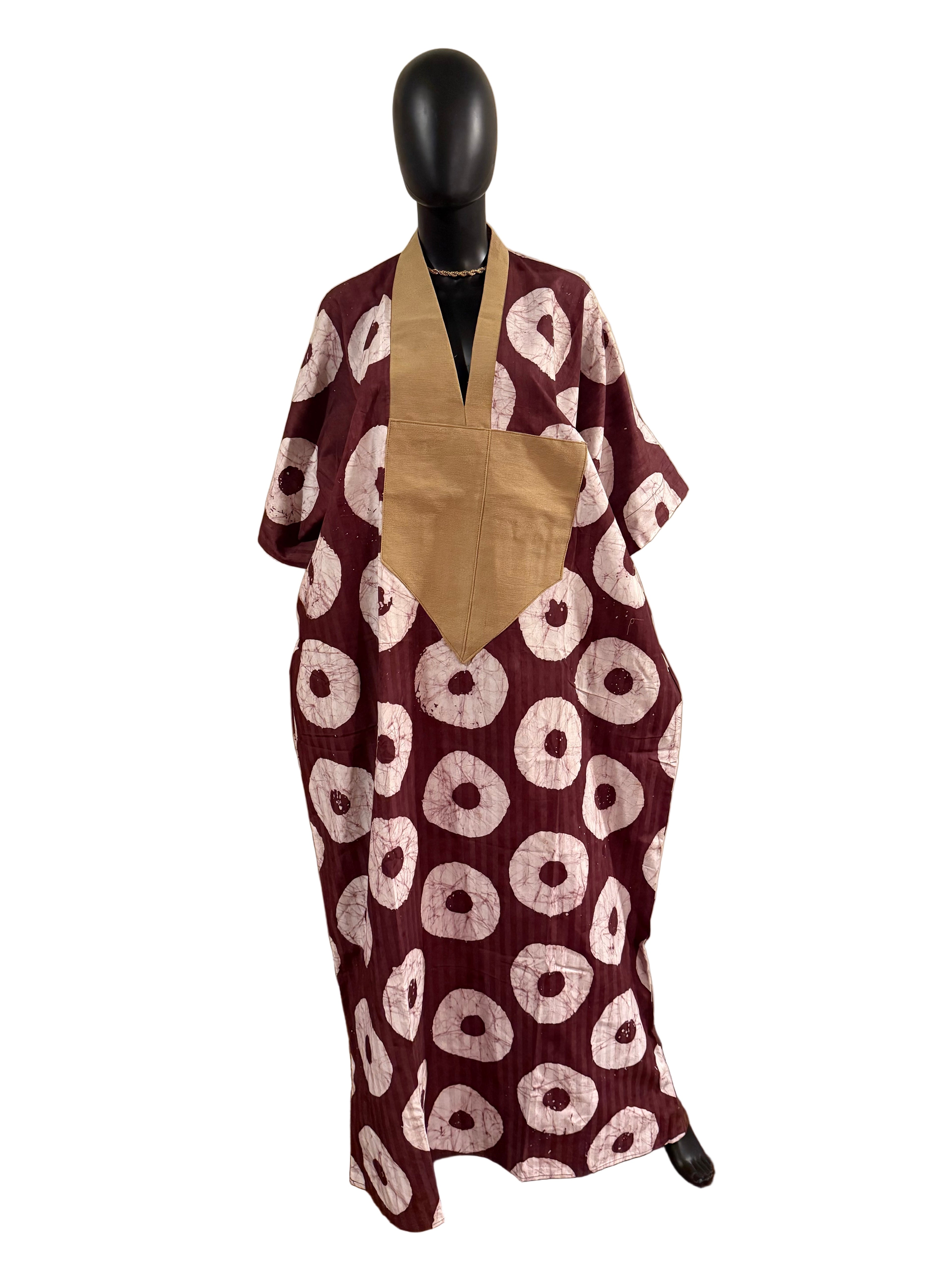 KADÉ MAXI ADIRE + ASO ÒKÈ DRESS