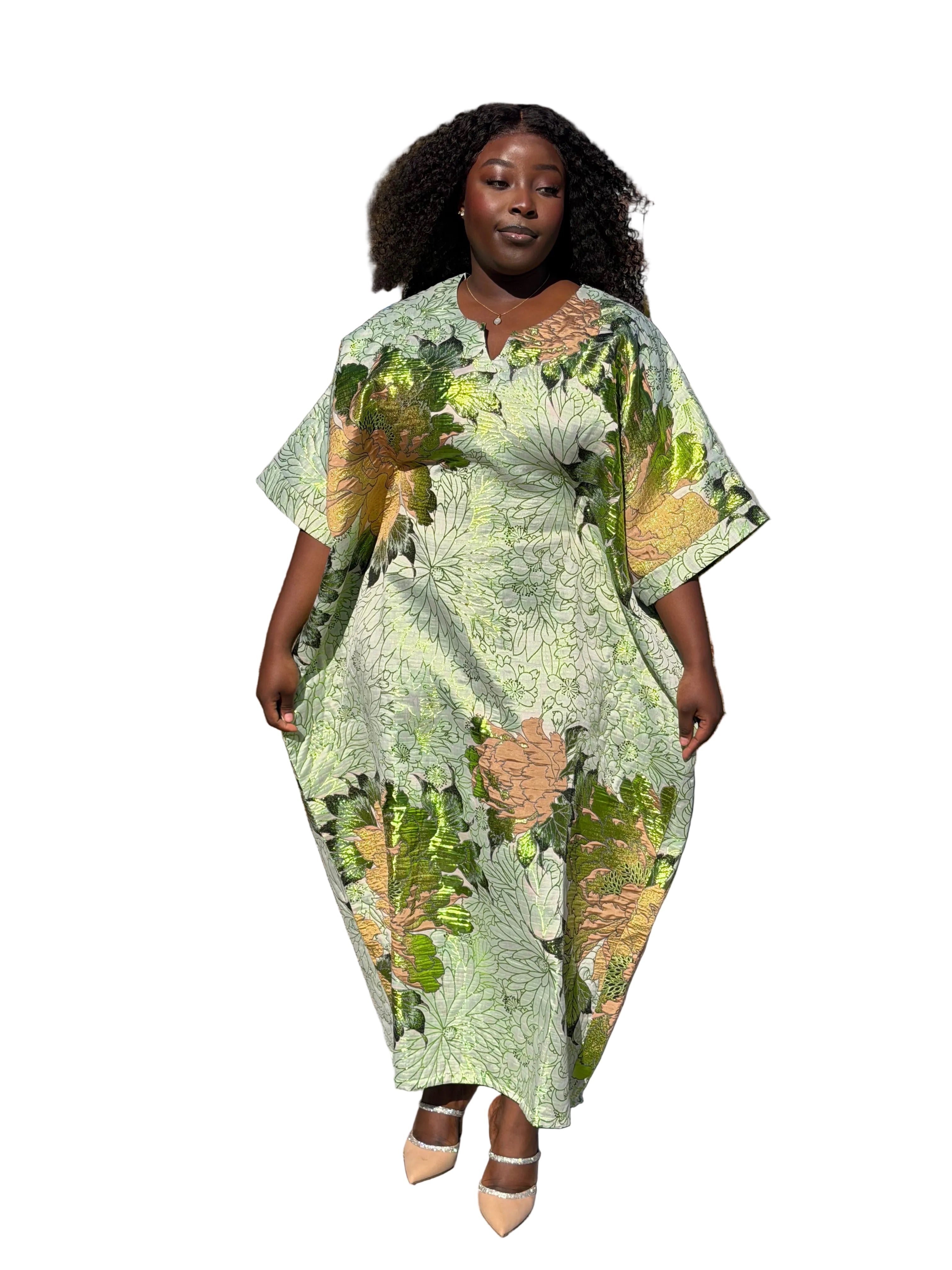 ASPEN MIDI BROCADE DRESS