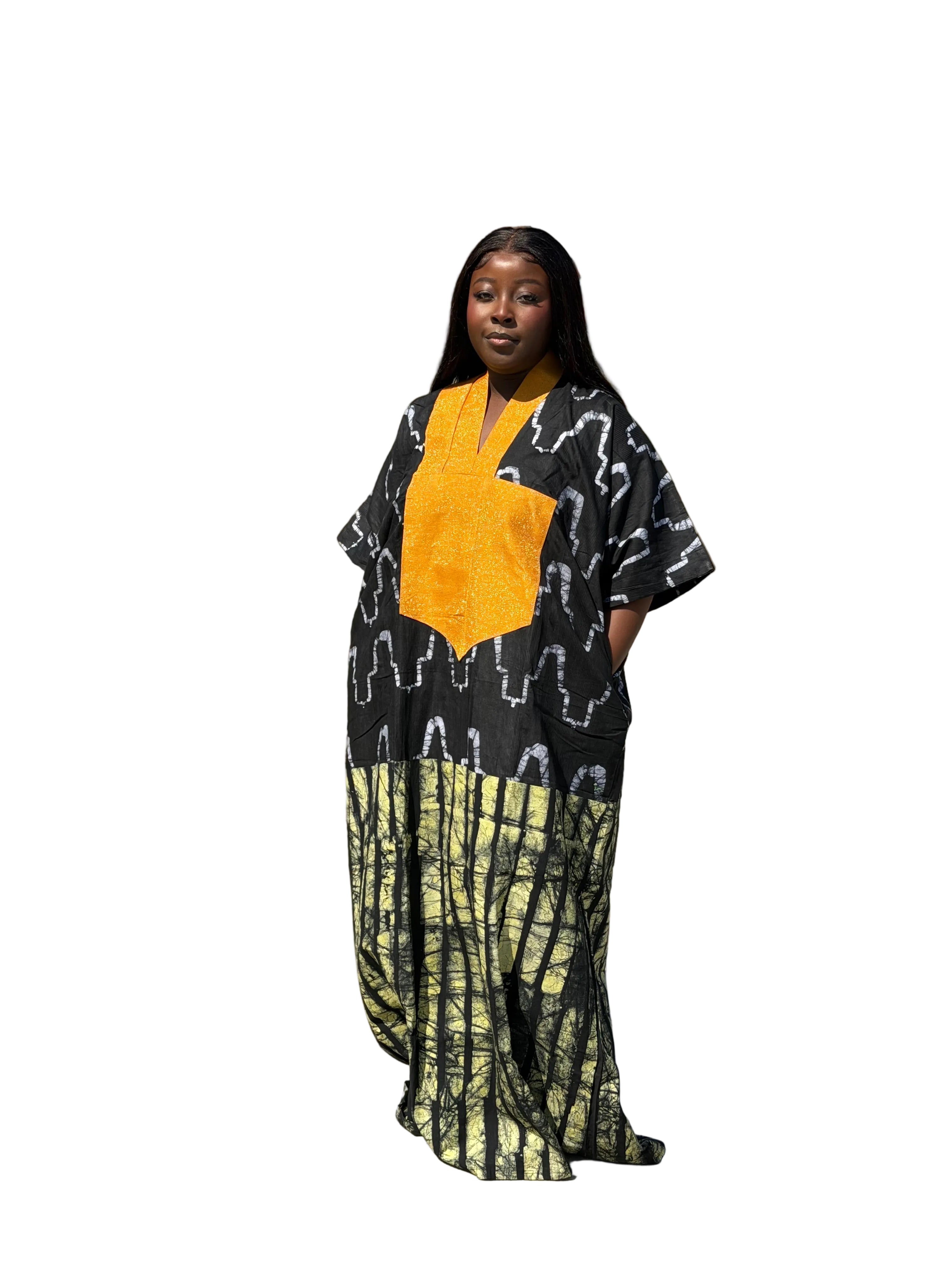 KADÉ MAXI ADIRE + ASO ÒKÈ DRESS