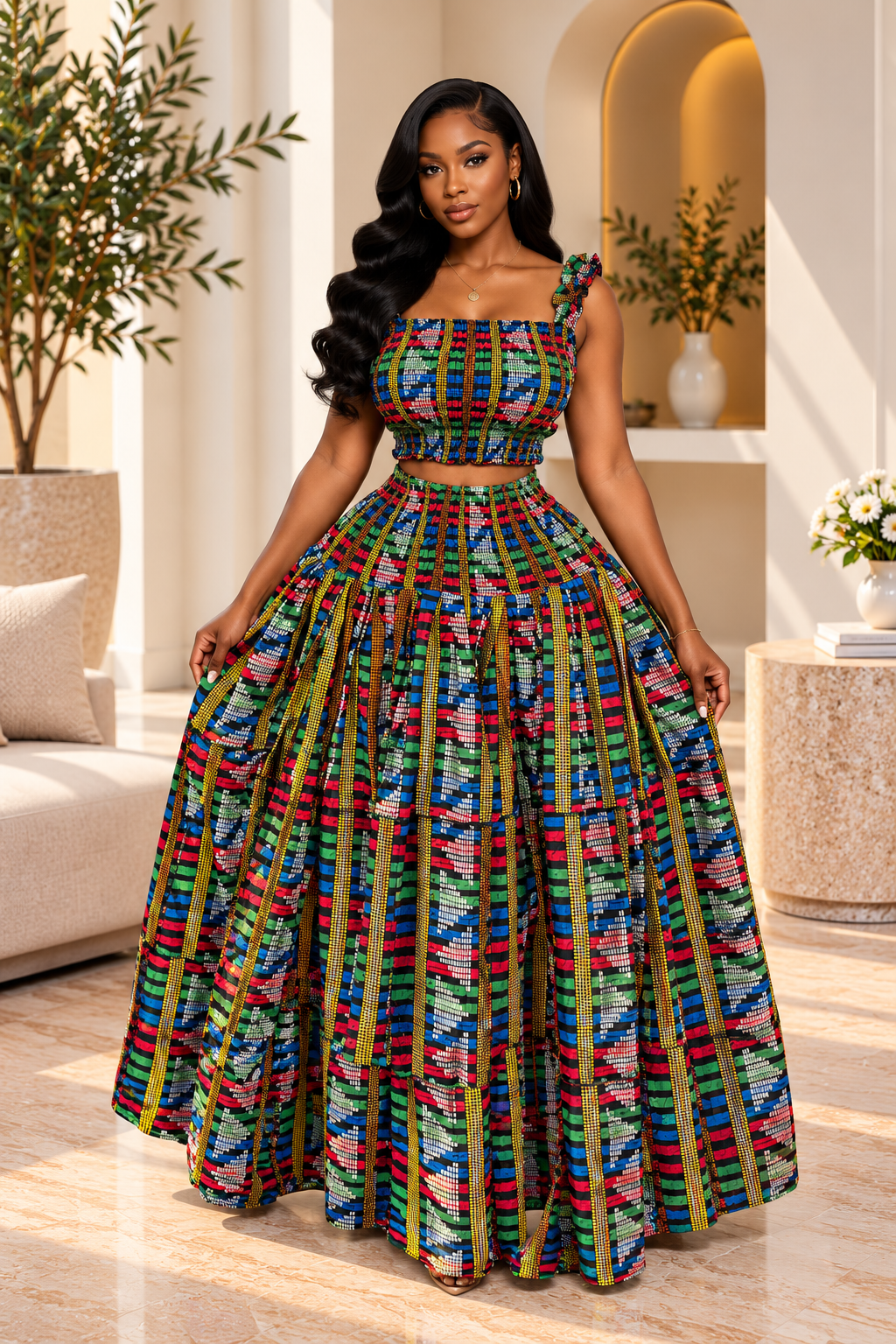 JAMILA MAXI SKIRT SET