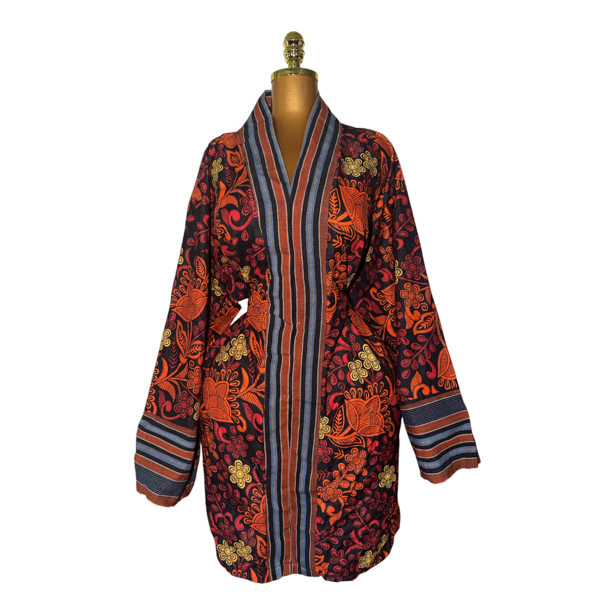 ASEZA ANKARA + ASO OKE BELTED DRESS