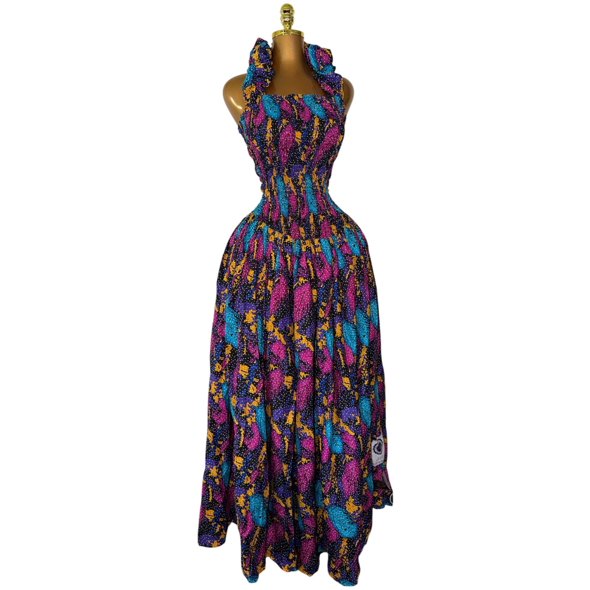 DUCHESS HALTER MAXI DRESS