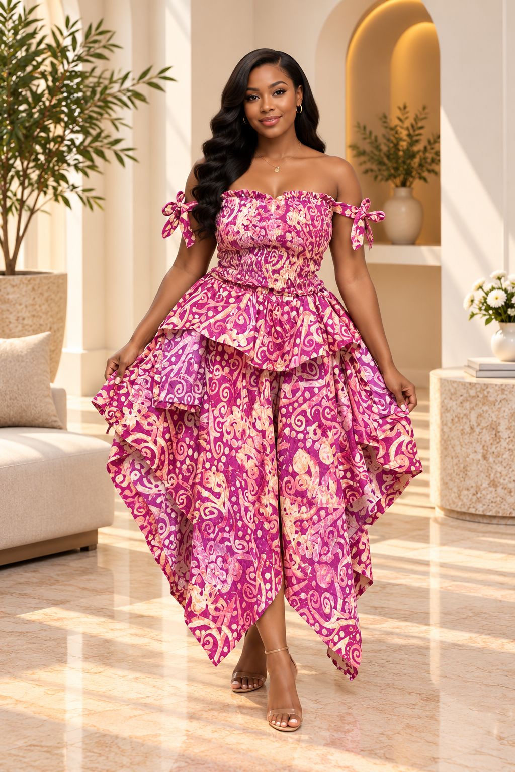 POSEY HANDKERCHIEF SKIRT SET