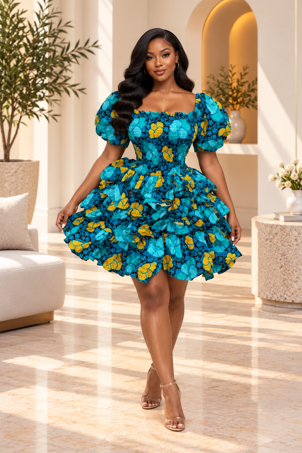 ZOIE MINI 3 STEP DRESS