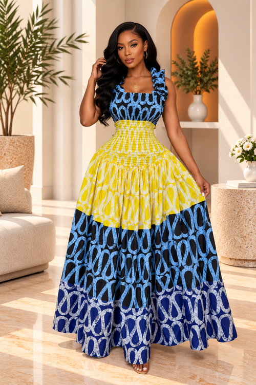 DUCHESS HALTER MAXI DRESS