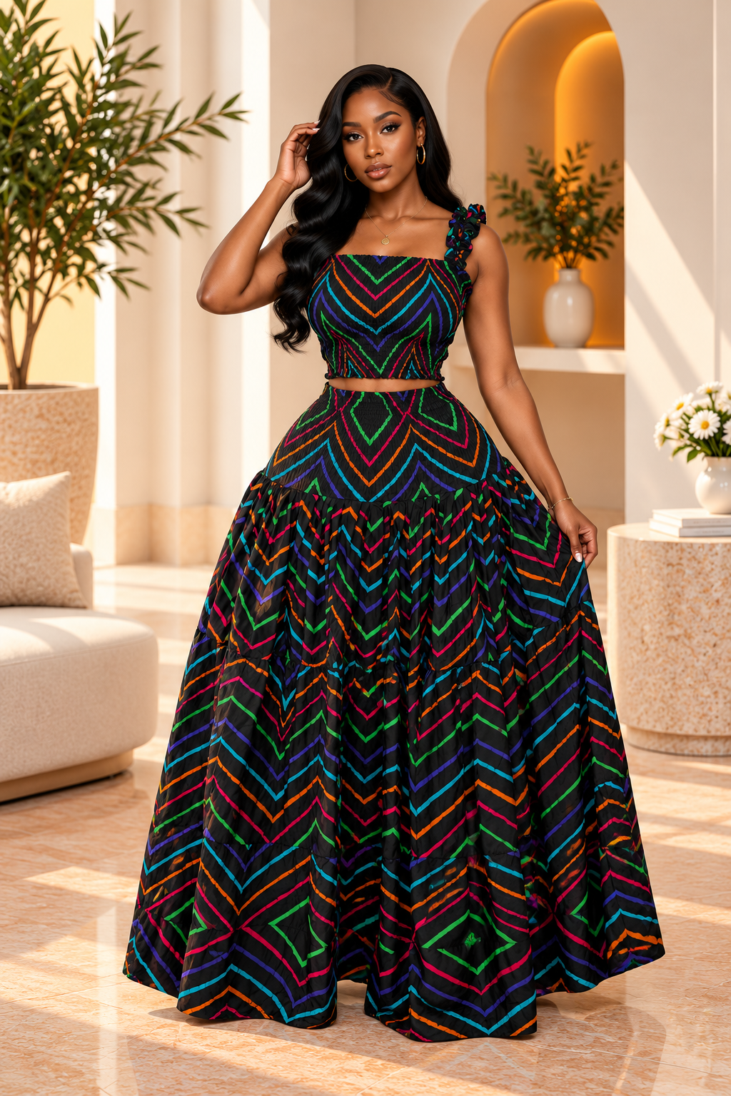 JAMILA MAXI SKIRT SET